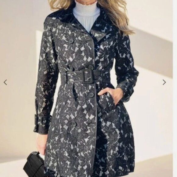 2009 Inspired Lace Vintage Trench Coat by Venus - Picture 14 of 14